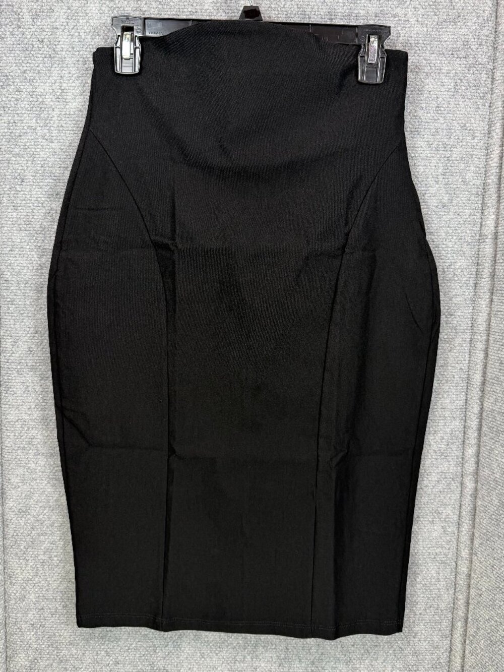 Fashion Nova I See You Looking High Waist Pencil Midi Skirt Black XL NWT